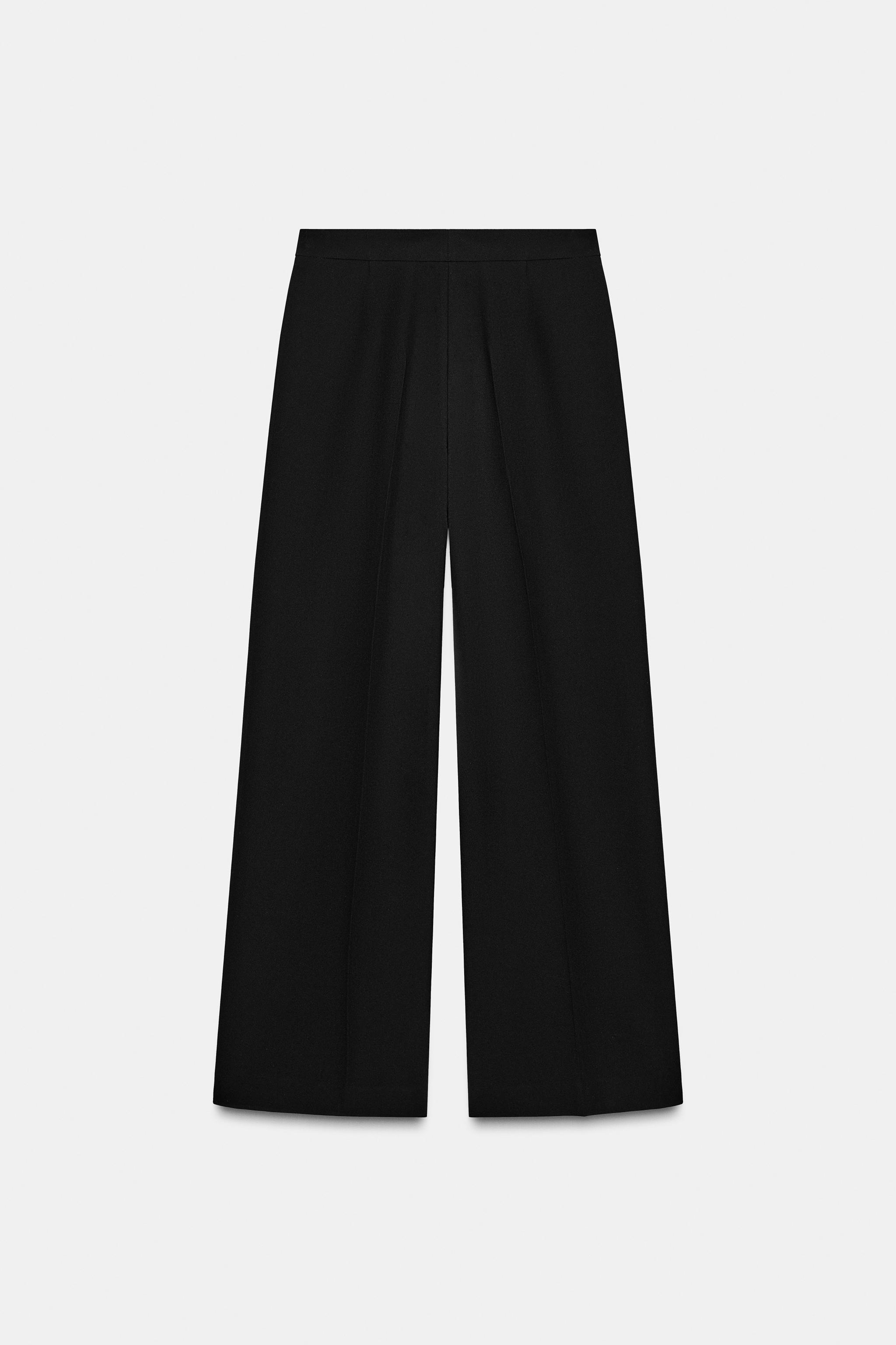HIGH-WAISTED STRAIGHT LEG PANTS